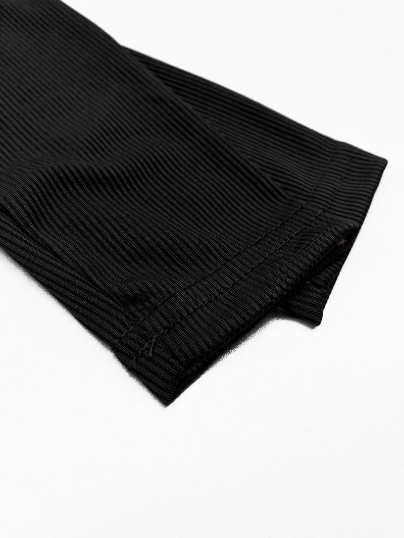 Product Introduction of Two-Piece Set Women's Solid Square Neck Crop Tee & High Waist Cut Out Skirt, Casual Fashion Cozy Two Piece Outfits for Daily Outdoor Wear, Women Clothes for Fall & Winter, Womenswear 4