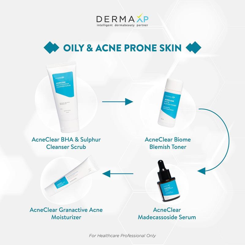 DERMA XP ACNE CLEAR BIOME FACIAL WASH, ACNE FACIAL WASH, SABUN MUKA KULIT BERJERAWAN 30 ml Berjerawat Kering Membersihkan Wajah Extract 3