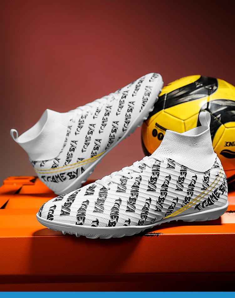 Product Introduction of Football Boots Soccer Cleats Shoes for Men Women Unisex Child Boys Girls Professional Futsal Breathable Training Sneakers High-Tops Spikes D 0 48 44 38 49