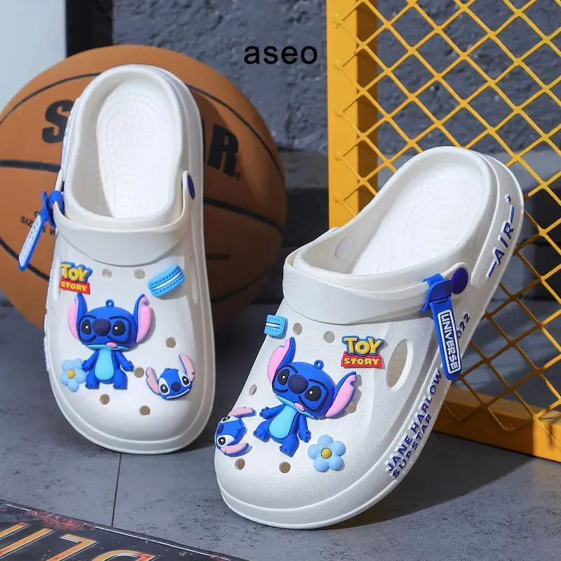 Aseo Sandal Pria Wanita Couple Dewasa Lebaran 2025 Biru Lucu Clog Kodok Karet Baim Anti Slip Korean Style Sandal Cowok Dewasa Terbaru Kekinian H178 Sendal 3