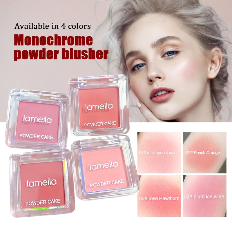 Lameila-Phấn Má Hồng Ngọc Trai Đơn Sắc, Phấn Tạo Khối Rouge, Trang Điểm Khỏa Thân, Đường Viền Khuôn Mặt 4