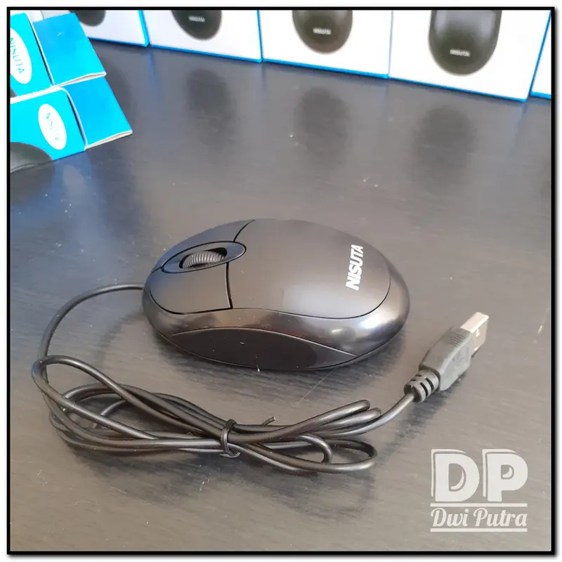 MOUSE MIKUSO MOS-015U // USB OPTICAL KABEL CABLE // MOS 015U MOUSE RINGAN KECIL MINI PORTABLE 2
