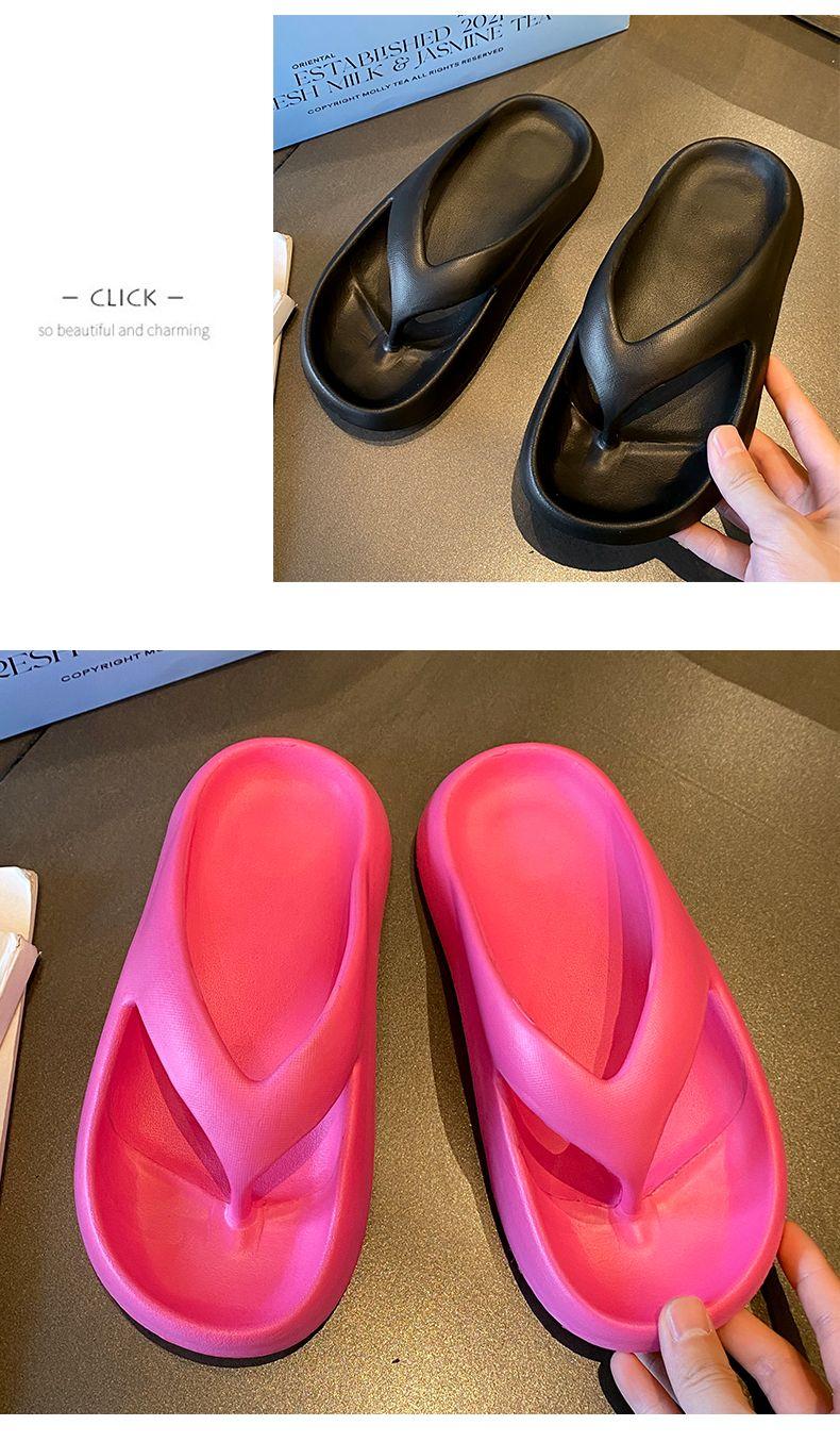 Product Introduction of Dép Tăng Chiều Cao, Ngoài Trời Mùa Hè, Dành Cho Nữ, Dép Xỏ Ngón Đi Trong Nhà Thường Ngày Dép Đi Biển Trong Nhà Chống Trượt, Thời Trang, Dễ Phối Đồ, Cá Tính 11