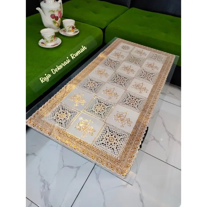 Taplak meja tamu mewah ukuran 40x83