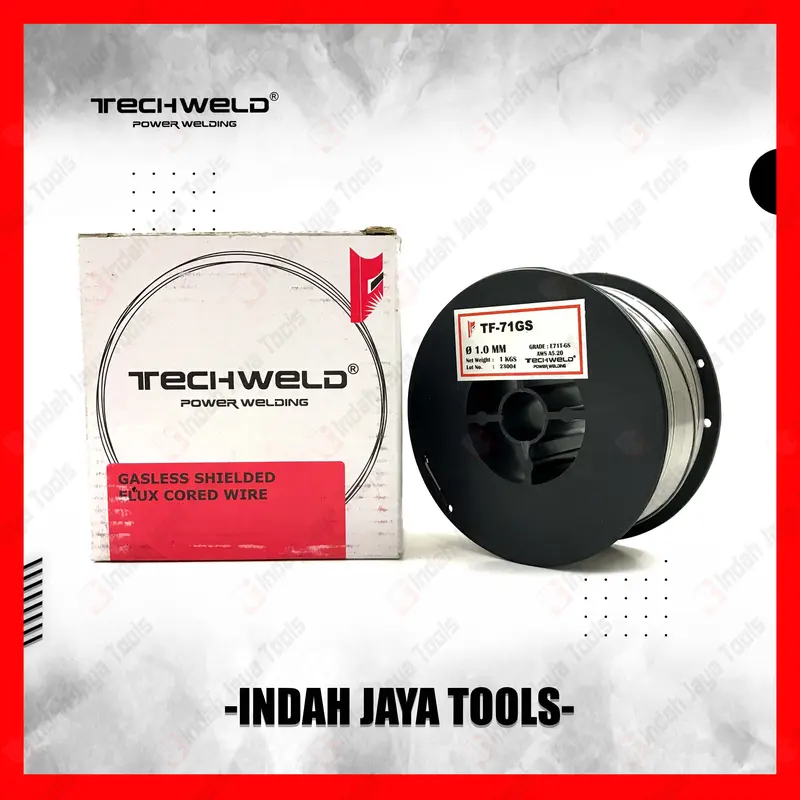 TECHWELD Kawat Las Flux Core Wire 0.8 1.0 mm Tanpa Gas CO2 MIG Wire 0