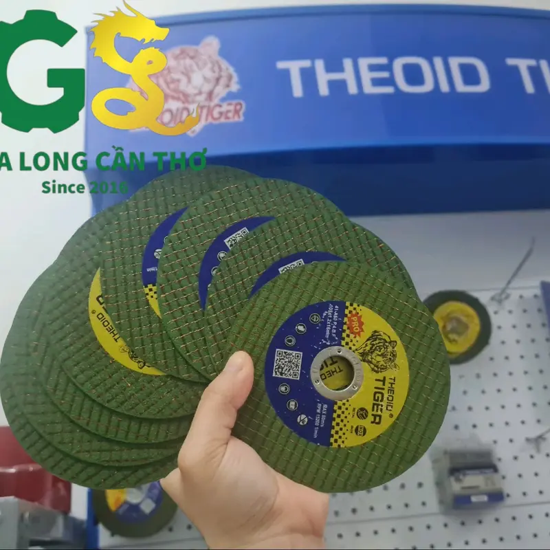 Đá Cắt Sắt, Inox Theoid Tiger Xanh & Đỏ 7