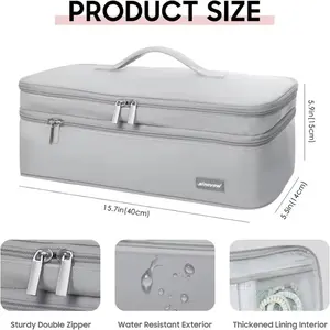 Tas Travel Organizer Storage Bag Double Layer Portable Hairdryer Bag Hairdryer Storage Tas Penyimpanan Travel