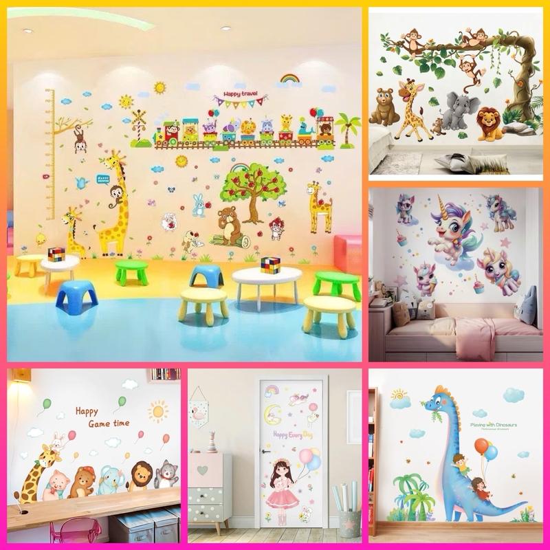   Tổng hợp  Decal dán tường cho bé hình con vật dễ thương trang trí phòng ngủ và góc học tập cho bé Decor Đồng 