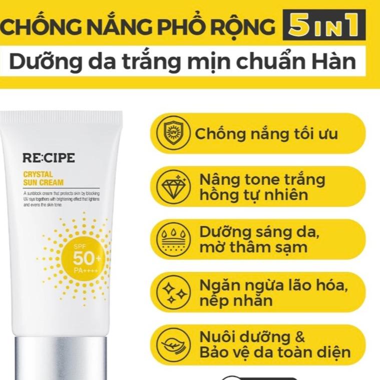 Kem Chống Nắng Phổ Rộng 5in1 RE:CIPE SPS50+ - KCN 3