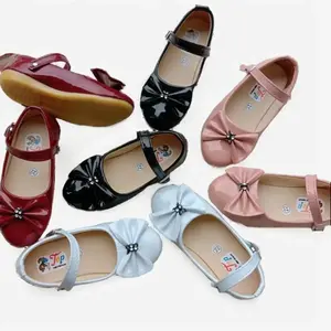 khainuna flats anak bahan  kilat pita size 22-25 26-30 Tanpa Hak Sepatu Fashion Kaki