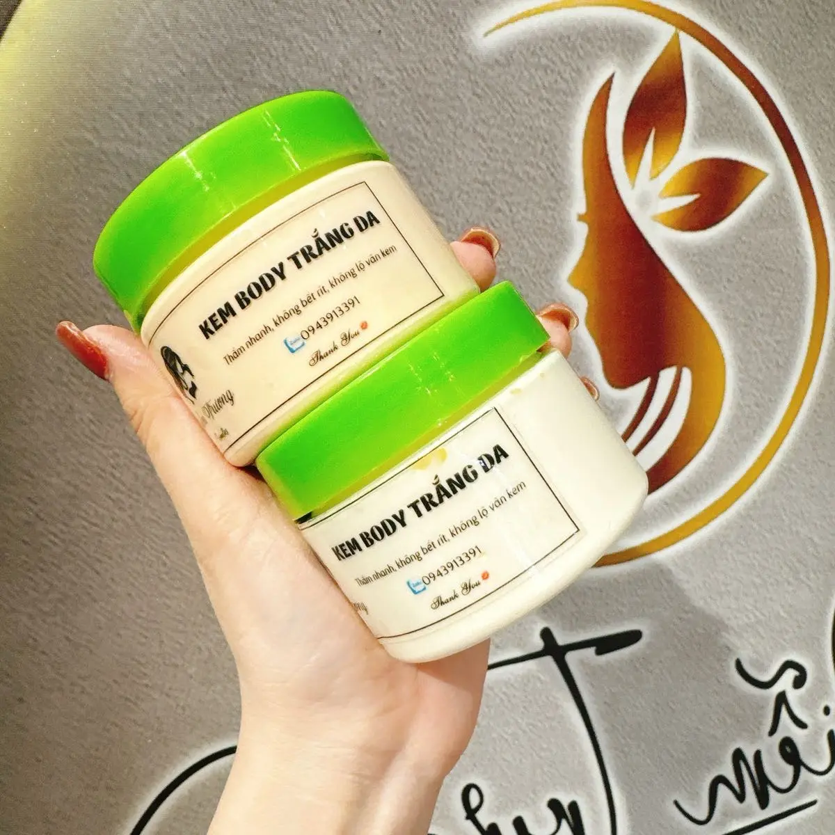 Combo kem tẩy trắng da + kem dưỡng hổ trợ trắng da 400g kemtron xu Skincare