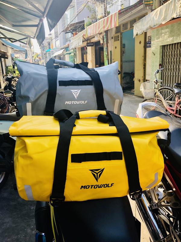Túi Trống Chống Nước Du Lịch Thể Thao Phản Quang MOTOWOLF MDL0701 [Size 40L/60L] Phụ Kiện Phượt