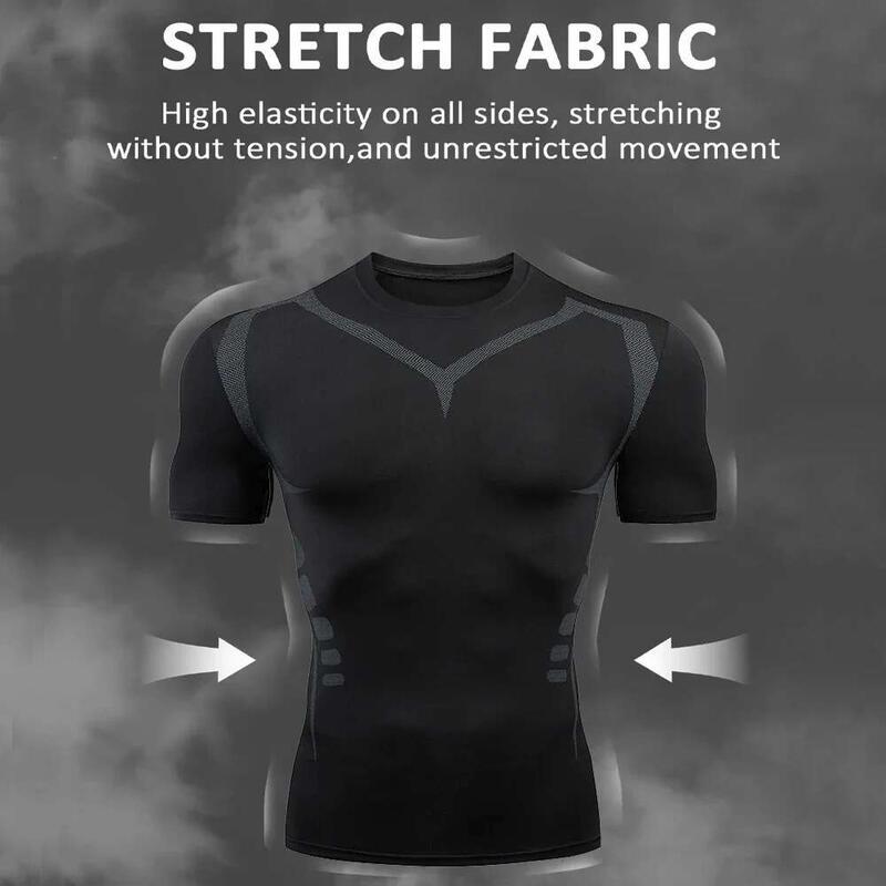 Men's swimsuit full body sun protection short sleeve Boys shorts long pants swim top surf snorkeg beac 5