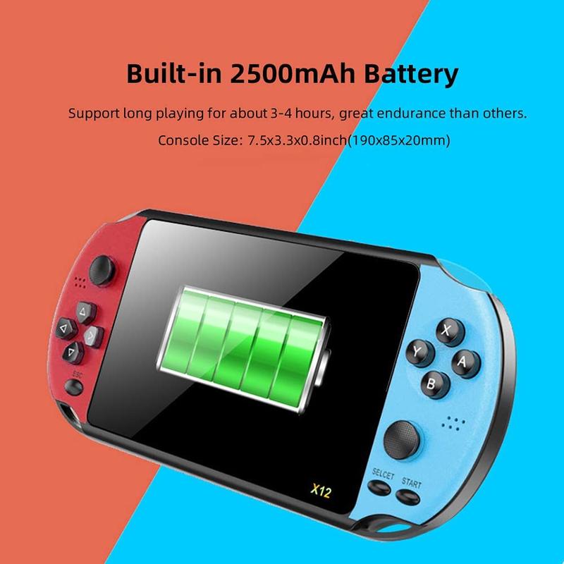 Trò chơi cầm tay Cổ Điển PSP X7 / X12, 5.1 inch, hỗ trợ trò chơi NES, Phiên bản 24 tàu, Trò chơi Cổ Điển 5