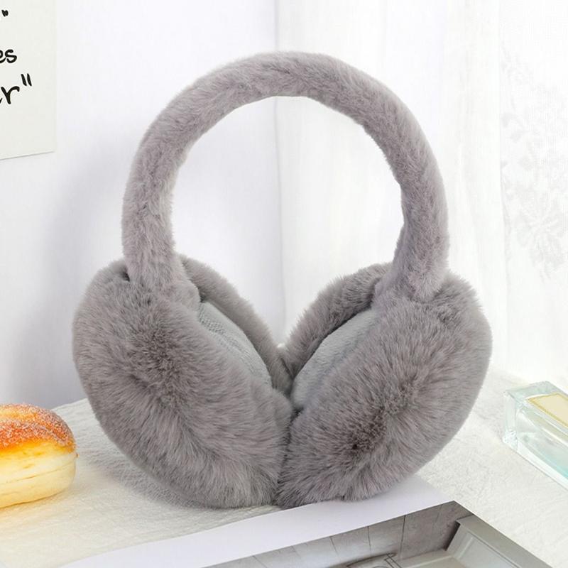 Product Introduction of Portable Ear Warmer Women Men Winter Warm Faux Fur Ear-Muffs Soft Plush Earmuffs Foldable Earflaps 18