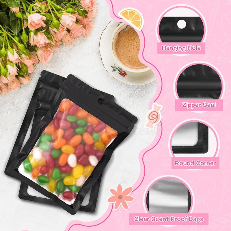 Product Introduction of Durable Storage Bag, 100pcs/set Self Sealing  Food Sundries  Jewelry Storage Bag, Home Organizer for Indoor & Outdoor 7