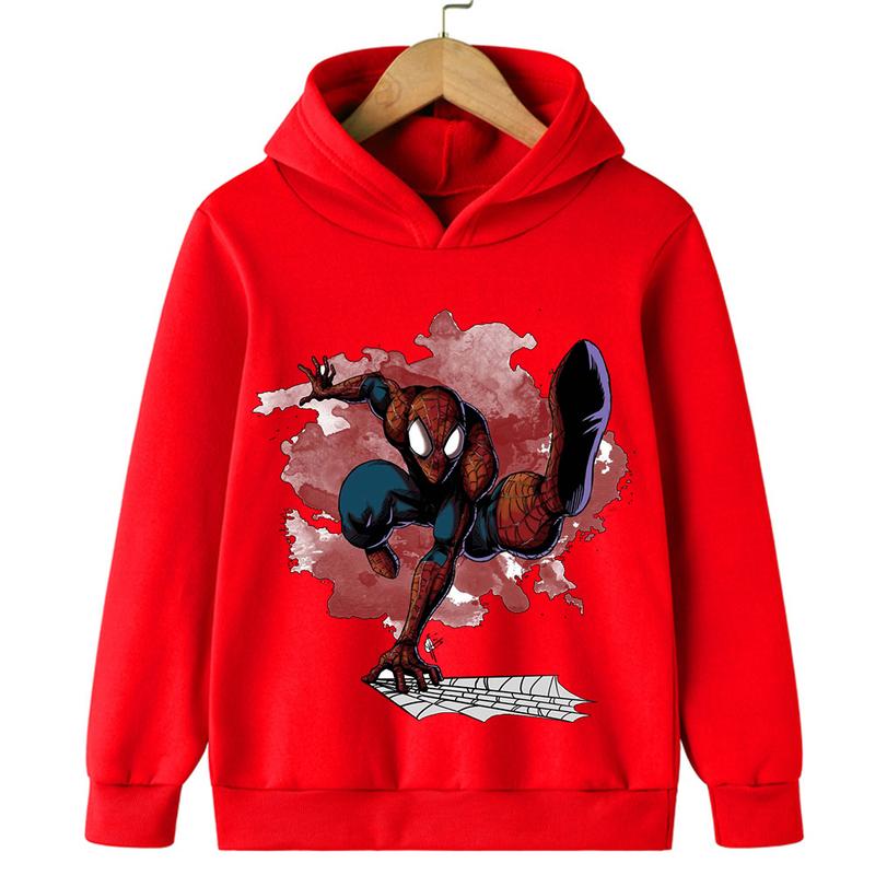 Product Introduction of Big adventure anime Spider Superman fashion comfortable long sleeve sweatshirt boys new hoodie fall casual hoodie tops 12