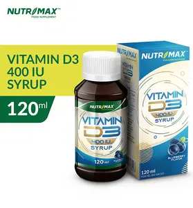 Nutrimax Vitamin Vit D3 Anak Ibu Hamil 400 IU Sirup Kesehatan Tulang Gigi Imunitas Osteoporosis Syrup