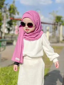 MIMMI.ID Diandra Pashmina Instan Kids Kancing Jilbab Anak Perempuan Instan Bayi Lucu Bahan Spandek  Halus Lembut Nyaman Cantik Muslim Kerudung Variasi Tanggung