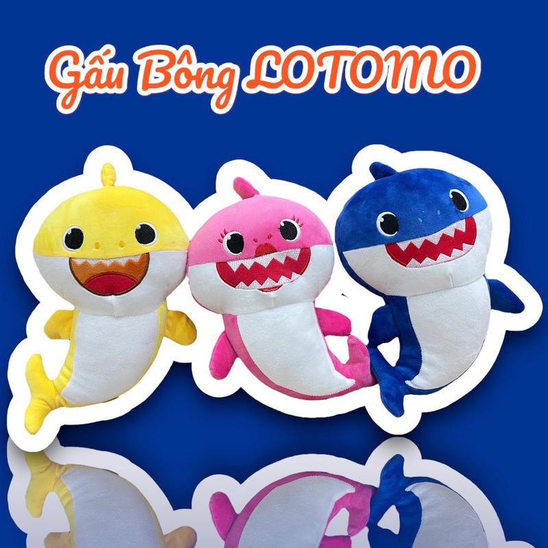 Gấu Bông Cá Mập Baby Shark Siêu Đáng Yêu, Gấu Bông Cho Bé. Gấu Bông LOTOMO Đồ Chơi Toy