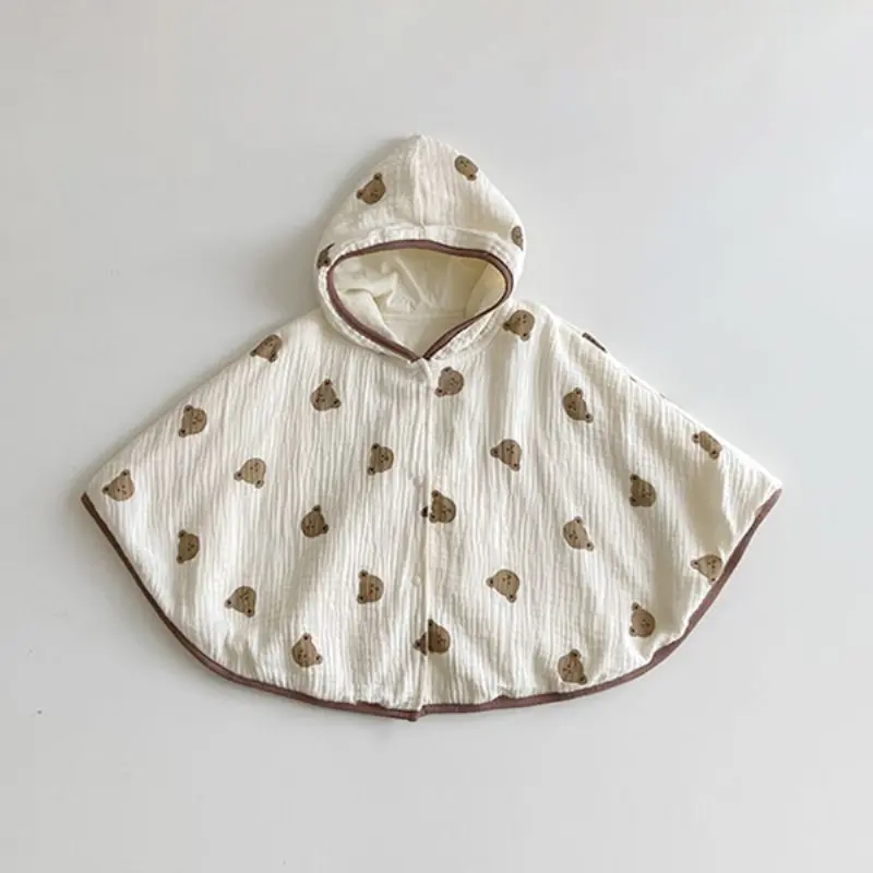 Áo Choàng Gấu Dễ Thương Cho Em Bé Phong Cách Hàn Quốc, Thích Hợp Cho Bé Trai Và Bé Gái, Chống Nắng Và Chống Gió, Áo Choàng Dễ Phối Đồ Thích Hợp Cho Mùa Xuân Và Mùa Hè, Điều Hòa Không Khí 6