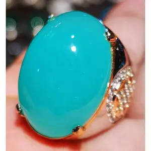 ( Bayar Di Tempat ) Batu Akik Bacan Bluish Green Chrysocolla Good Colour Tembus Kristal High