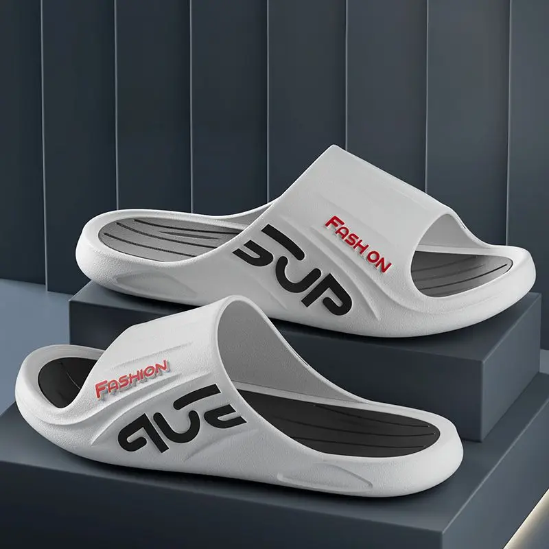 Slippers New Couple Thick Bottom Soft Bottom Home Outdoor Bathroom Bath Sports Anti-Slip Wear-Resistant Men's and Women's Slippers