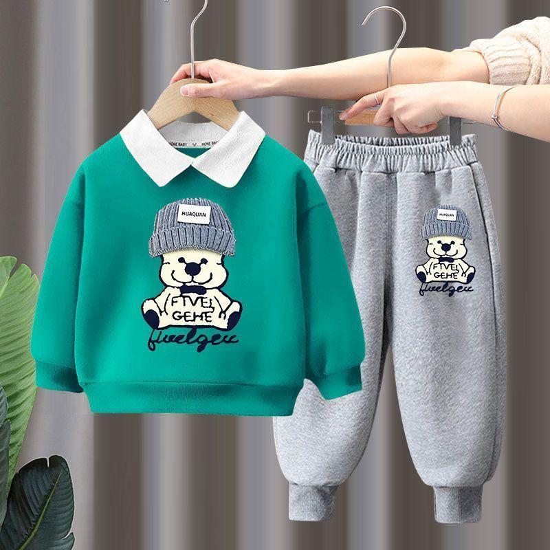 Product Introduction of Bộ Quần Áo Mùa Xuân, Áo Len Có Ve Áo Cho Bé Trai, Phong Cách Phương Tây, Đi Chơi, Thích Hợp Cho Mùa Xuân Và Mùa Thu, Cho Bé Gái, Bộ Đồ Hai Mảnh, Thời Trang 19