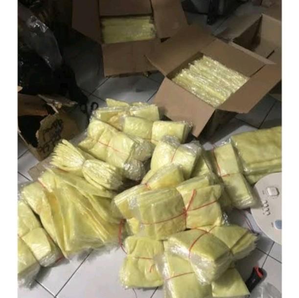 BUSA PEREDAM KNALPOT MOTOR KUNING BESAR GASBUL GLASSWOOL KNALPOT 2