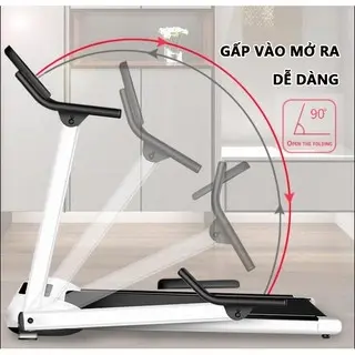Máy chạy bộ có thể gấp không tiếng ồn cho hộ gia đình,0.75 mã lực, yên tĩnh chống xóc chống rung, tiết kiệm điện 1