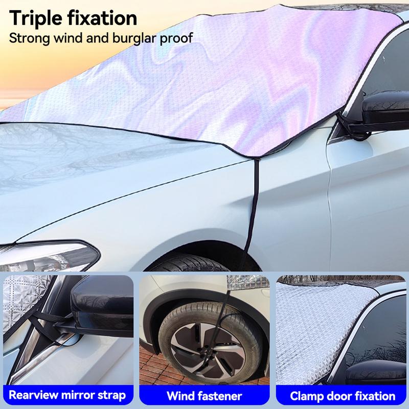 Folding Car Windshield Sun Shade Cover Visor Protector Anti UV Sun Windscreen Colorful Auto Interior Accessories #477479 1