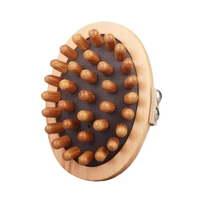 Wooden Body Massager, 1 Count Handheld Body Brush, Air Cushion Meridian Brush, Bamboo Hair Massage Brush, Hair Styling Tool for Women & Men 3