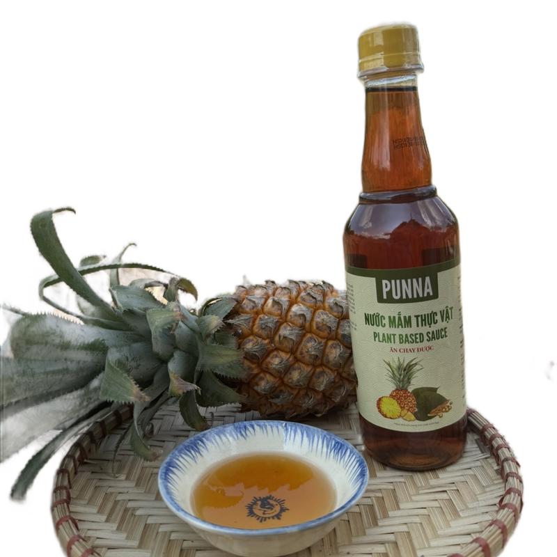 [ Nguyệt Anh ] [ Nước Mắm Chay Ủ Từ Trái Thơm Mật Tây Nguyên 1 Chai 460ml - Vị Mặn Vừa Ngọt Nhẹ ]