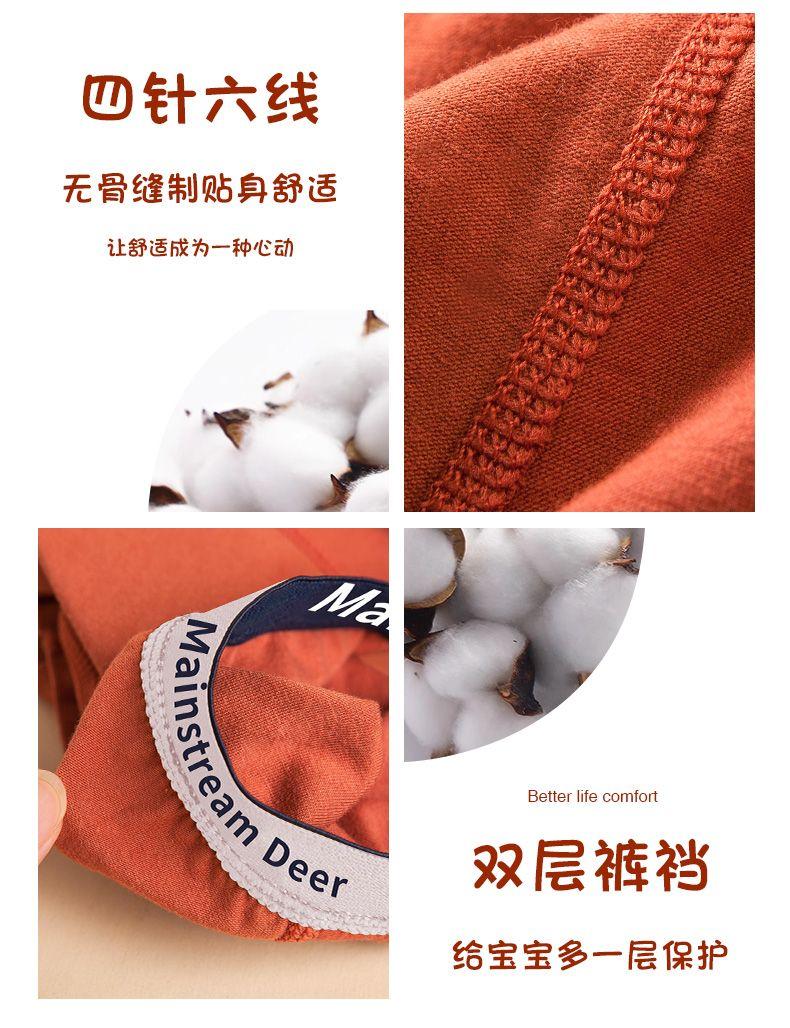 Product Introduction of 2025 Boys' Underwear All Cotton Baby 100% Boxer Shorts Children'S Pure Cotton No Tailoring Big Boys Boys' Boxer Briefs 4