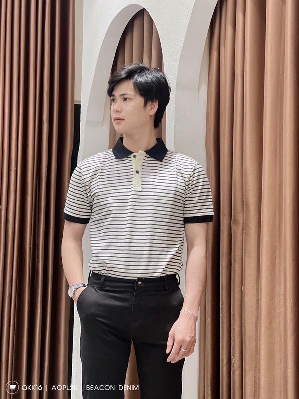 Product Introduction of Áo Polo Nam Mẫu Phối Sọc Ngang BỜM SHOP (Beacon Denim cũ) Chất Cotton Pha Poly Mã AOPL25 Menswear Top 31
