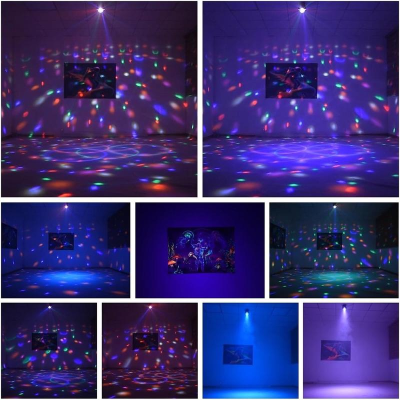 Party Lights Dj Disco Ball Lights Voice Controlled Strobe Stage Colorful Lights Birthday Christmas Performance Party Decoration 1