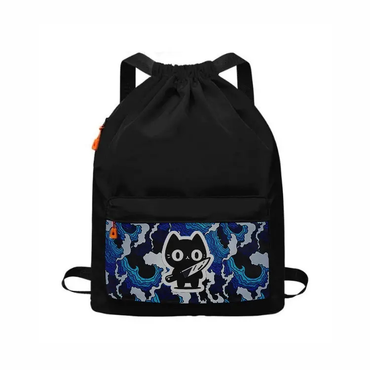 Tas Ransel Punggung Kerut Waterprouf Pria Wanita Motif DINO Distro - Tas Serut | Devva.id Canvas Sekolah Backpack 1
