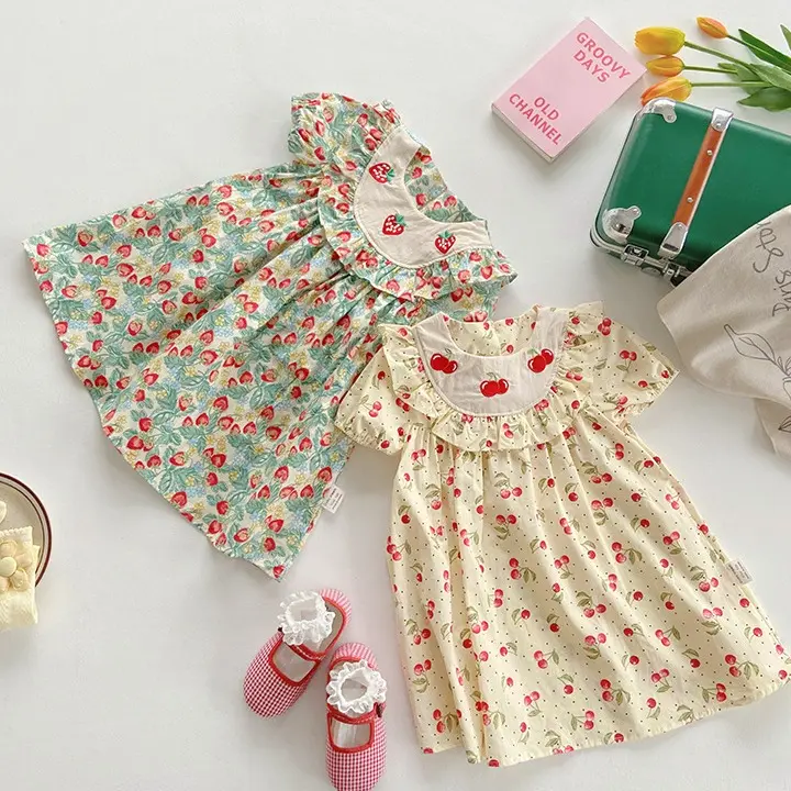 Babydoraa DUDU CREAM DS-81 Baju Dress Anak Perempuan Kualitas Premium usia 1-7 tahun