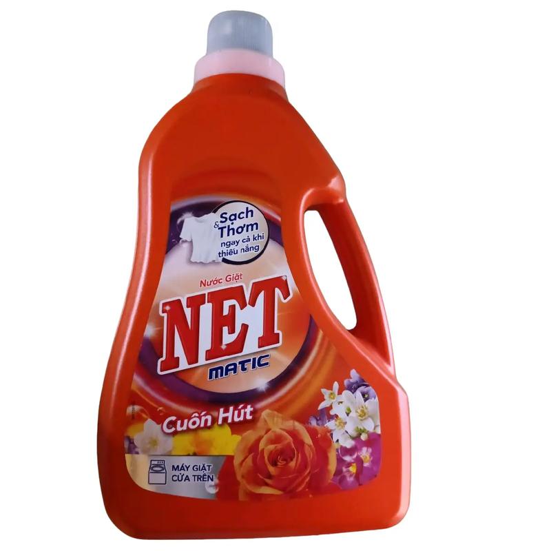 Nước giặt Net Matic 3,3kg (3.17l) đậm đặc sạch tinh mềm vải, Làm Sạch hiệu quả.