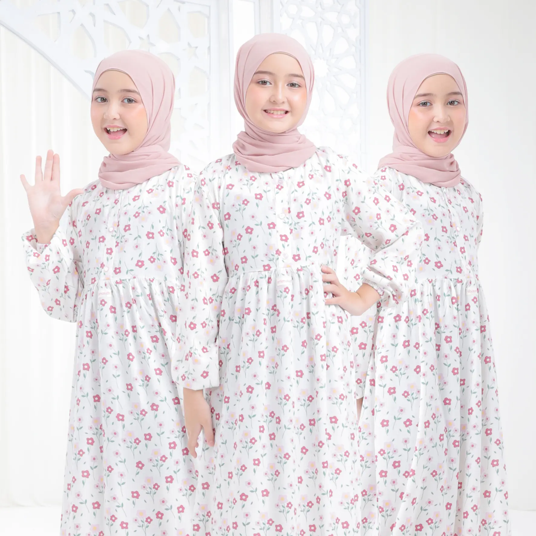 Gamis Anak Perempuan Muslim 5 s/d 12 Tahun Jasmine Series By Erlimakids Homey Dress Anak Bahan Katun Rayon Viscose Premium Motif Lucu-Lucu Dan Nyaman Dipakai Bisa COD