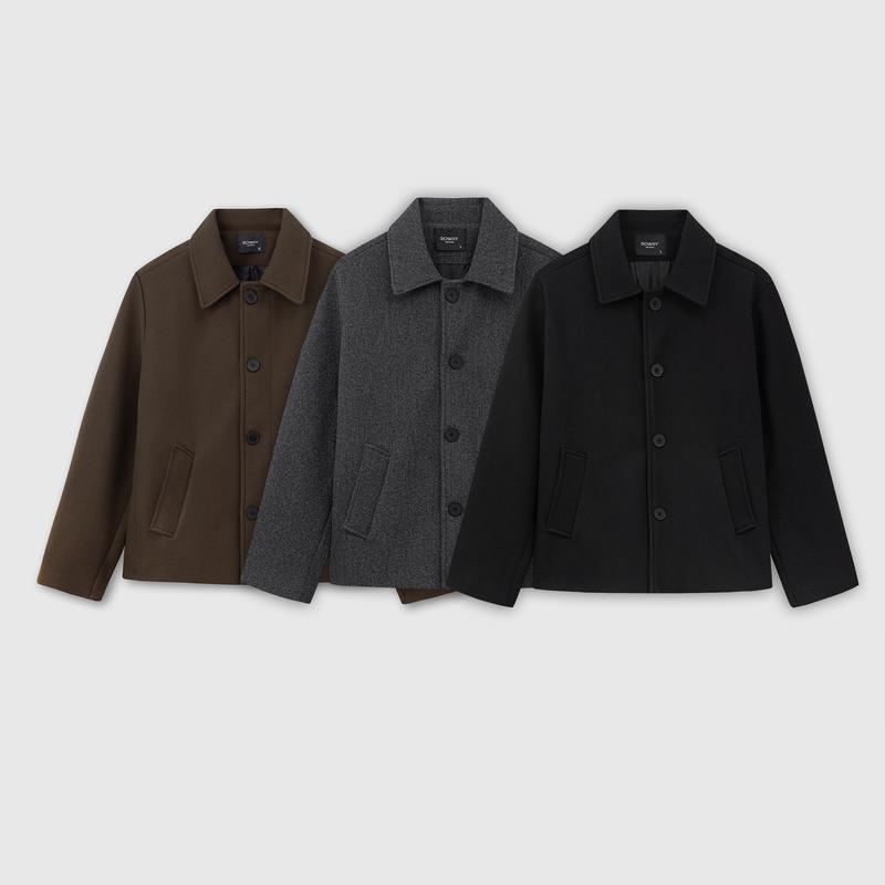 Áo khoác dạ nam ROWAY chất liệu dạ ép cao cấp | Dạ form suông