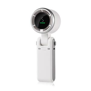 USB-C充電式ハンドヘルド高速ファン、5速風速ファン、折りたたみ式&ハンギングネックファンは、家族、旅行、学校に適しています。