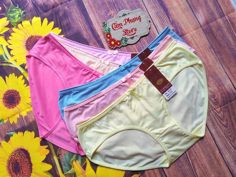Combo 10 Quần  Lót Cotton Thái Nữ (8045) Size (50-80 Kg) Chất Vải Mềm Mịn Co Giãn 4 Chiều Thấm Hút Mồ Hôi Tốt 1