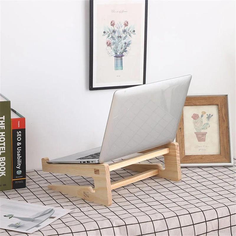 Product Introduction of Pemegang Komputer Riba Kayu, Universal, Pendirian Asas Boleh Ditanggalkan, Pendakap Penyejuk Komputer, Sesuai untuk Notebook, Komputer Riba dan Tablet, Serasi dengan 10-17 Inci 25