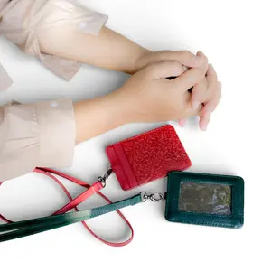 Berliano Leather ID Card 23 - Lanyard Kulit Sapi Asli Motif Batik Indonesia