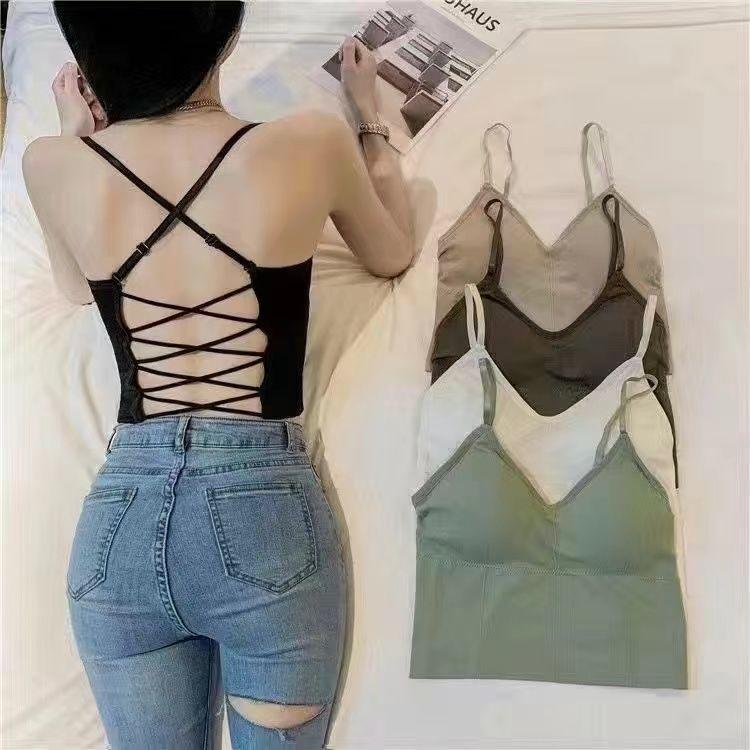 Product Introduction of Áo Vest Lớp Cơ Sở Áo Yếm, Áo Ống, Áo Lót, Áo Sơ Mi Lớp Cơ Sở Dụng Cụ, Dễ Phối Đồ Có Thể Mặc Ngoài Trời, Cô Gái Nóng Bỏng Gợi Cảm, Màu Trơn Có Thể Mặc Bên Trong, Bao Gồm Áo Yếm, Số Lượng Áo 18