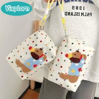 Gambar Vixplorn Tas Kosmetik Anjing Dachshund Dot Berwarna-warni Tas perlengkapan mandi travel jinjing Tas Anjing Dachshund Baru Plush Toy Puppy Bag Tas riasan gaya Ins Wanita - A dari Vixplorn official Kab. Tangerang 1 Tokopedia