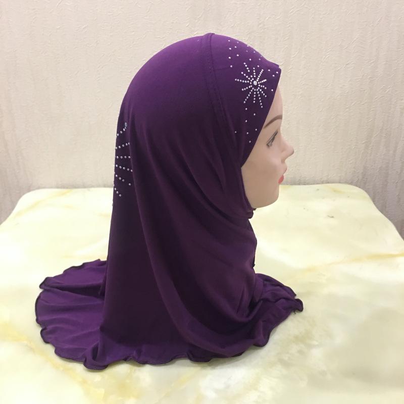 Product Introduction of 2-7 Years Old Girl Crystal Hemp Sun Diamond Tam-O'-Shanter| Detachable Gauze Cap + Three-Piece Design| Kindergarten Daily Wear and Match| Eid Trendy Child Essential selendang  bahu sulam  shawl sahara  shawl selendang 22