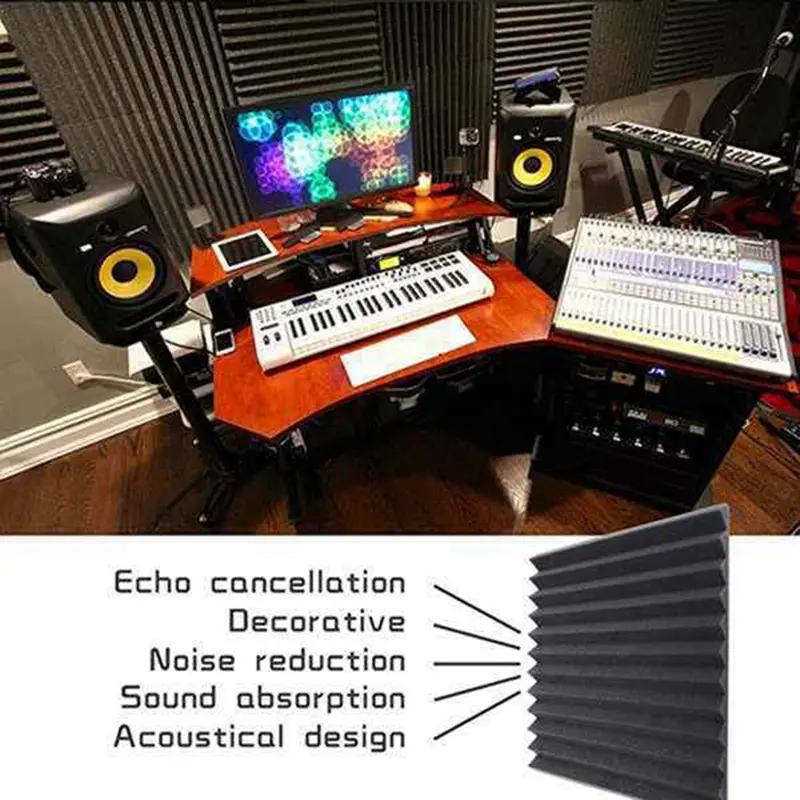 Minőségi 50 Db Hangszigetelési Board Hangszigetelési Studio Hab, Falra