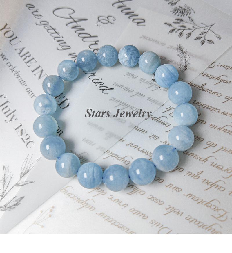 Product Introduction of Vòng Tay Aquamarine, Đá Tự Nhiên, Dành Cho Phụ Nữ, Độc Đáo Ins, Cao Cấp, Tinh Tế, Trắng Ngọt Ngào, Quà Sinh Nhật Cho Bạn Gái, Miễn Phí Vòng Tay 13